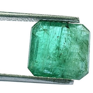                       CEYLONMINE- Original Emerald 6.25 Carat(6.94 Ratti) Gemstone Astrological IGI Green panna  Gemstone For Unisex                                              
