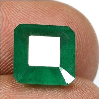 CEYLONMINE Astrological Emerald Stone 5.25 Carat Gemstone Unheated Top Quality Gemstone Green panna For Unisex CEYLONMINE Astrological Emerald Stone 5.25 Carat Gemstone Unheated Top Quality Gemstone Green panna For Unisex