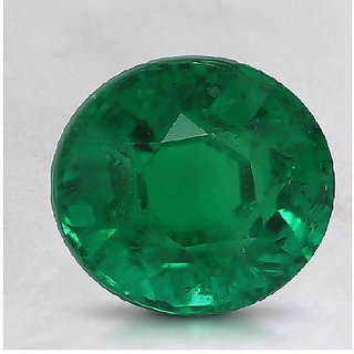                      CEYLONMINE 6.24 carat panna gemstone for unisex IGI Emerald Good Quality Stone For Unisex                                              