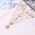 Imported Designer Gold Plated stylish Layered Necklace for Women and Girls Valentines Anniversary Gift