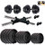 Sporto Fitness 30 Kg Weight Plates, 5 and 3 ft Rod, 2 D.Rods Home Gym Equipments With Dumbbell Set