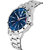 Swadesi Stuff Men's Blue Round DialStainless Steel Watch
