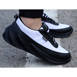 Kavsun Black Sports Shoes For Men