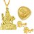 MissMister Pure Goldplated Brass Shiv Jewellery Combo Men Women