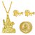 MissMister Pure Goldplated Brass Shiv Jewellery Combo Men Women