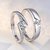 Imported Silver Plated Alloy Stylish Trendy White Sparking stones designer adjustable Silver Ring By SKYWORD TRADING
