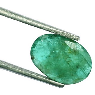                       CEYLONMINE- Natural Emerald stone 5.5 ratti unheated & untreated precious loose gemstone Green emerald ( panna )                                              