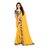 Aldwych Women's Yellow Georgette Embroidery Saree With Blouse