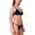 Zoroo Women Honeymoon Bikini Lace Bra Panty Lingerie Set (Navy Blue, Free Size)