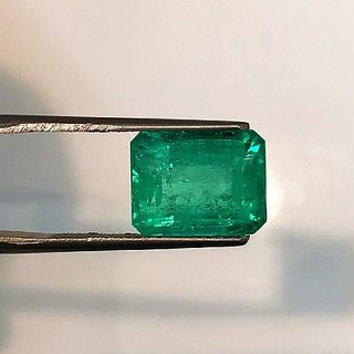                       CEYLONMINE Natural Emerald stone Unheated & untreated 5.25 carat precious gemstone for unisex                                              