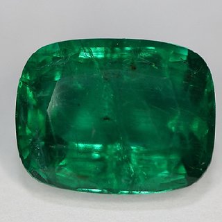                       CEYLONMINE Precious Emerald 6.25 Carat gemstone for unisex IGI Green emerald stone for astrological purpose                                              
