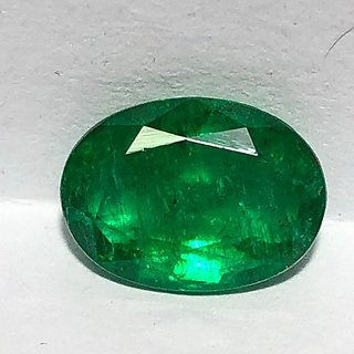                       Natural 7.00 ratti Emerald gemsotne precious panna stone unheated & certified for astrological purpose by Ceylonmine                                              