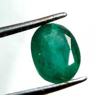                       CEYLONMINE Unheated & Untreated 6.5 ratti Emerald gemstone Original & Effective stone Green panna For Unisex                                              