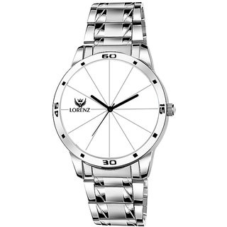 Lorenz white dial formal watch for men  watch for boys  3052K