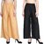 RB collection Pack of two skin  black palazzo pant for women