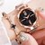 HRV New Fashion 2020 Round Black Dial Metal Rose Gold Strap Watch For Women
