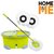 HomeMe Spin Mop  Popular- 360 Degree Self Wringing with 2 Super Absorbers Refills (Green)