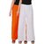 Palazzo - Culture the Dignity Women's Rayon Solid Palazzo Ethnic  Pants Palazzo Ethnic Trousers Combo of 2 -  Orange -  White -  CRPZOW -  Pack of 2 -  Free Size