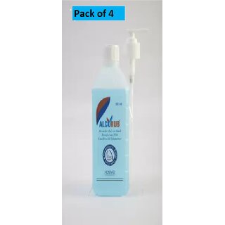 Alcorub Handrub Liquid 500 ml - Pack of 4