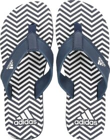 Adidas Men's Inert Navy-White Slippers / Flipflops