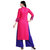 Today Deal Pink Rayon Embroidered Stitched Kurtas