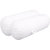 Dreamial Comforts Classic Collection White Round Bolster Pillow Takiya (Pack of 2 Pillow 9 X 24 Inch)