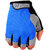 PALM SUPPORT WEIGHT LIFTING , GYM AND FITNESS GLOVES LEATHER BLUE
