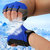 PALM SUPPORT WEIGHT LIFTING , GYM AND FITNESS GLOVES LEATHER BLUE