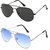 Hipe UV Protection, Mirrored Combo Aviator Sunglasses (Free Size)