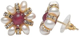 sharma pearls and jewellers fancy party wear pearls stud Earring set for women