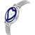 Girls Blue Hart Analog Watch