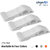 LIVYU LIFE Set of 3 Portable Rubber White Door Stopper for Home and Office (All Type of Doors)