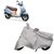 Uniqon Silver Matty Two Wheeler Scooty Body Cover For Tvs Jupiter 125 Grand Edition With Mirror Pockets