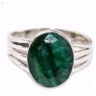 Panna stone silver ring price online