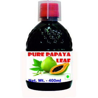                       Pure Papaya Leaf Juice - 400ml (Buy Any Supplement Get The Same 60ml Drops Free)                                              