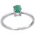 CEYLONMINE original Emerald silver ring natural & certified stone panna silver ring for unisex