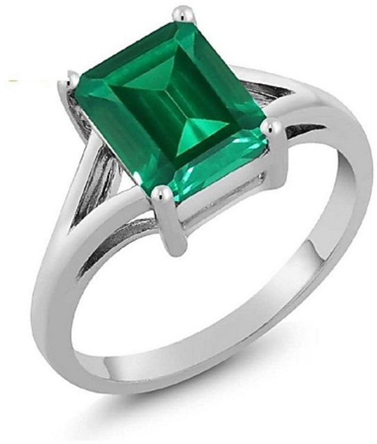 Jaipur Gemstone Silver Emerald Silver Plated Ring Price in India - Buy  Jaipur Gemstone Silver Emerald Silver Plated Ring Online at Best Prices in  India | Flipkart.com