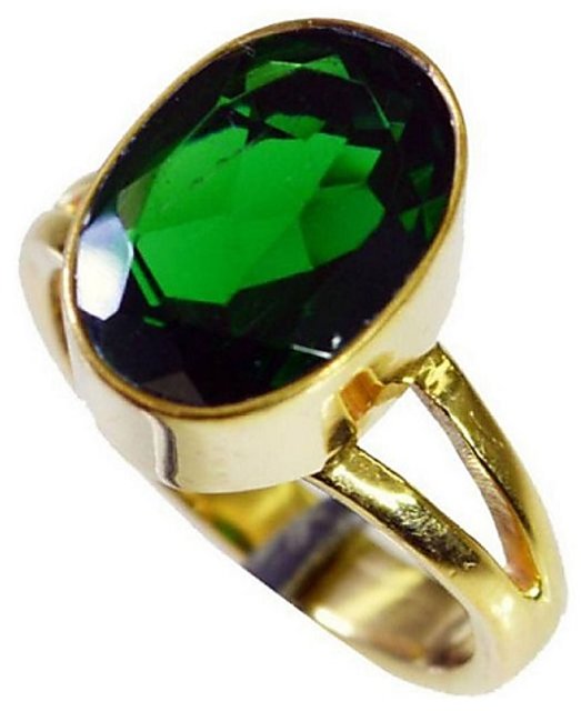 Emerald (Panna) 3.25 Ratti Ashtadhatu Rashi Ratna Ring with original L –  VOYLLA
