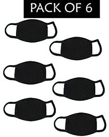 Samm and Moody Washable Anti-Pollution Dust Cotton Unisex Mouth Half Face Mask (6 PCs)