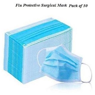 Buy 3 Ply Medical Surgical Dust Face Mask Ear Loop Medical Surgical ...