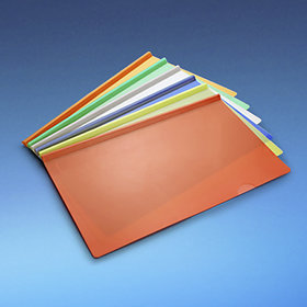 Uc collection Plastic Stick File Thick Broad Patti A4  (Set Of 5, Multicolor)