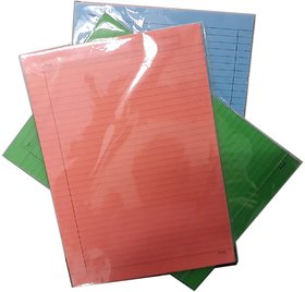 Uc collection  One Side Ruled Colour Paper - A4 Size (Pack of 2)