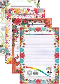 Uc collection Designer Sheets One Side Ruled A4 Set of 3