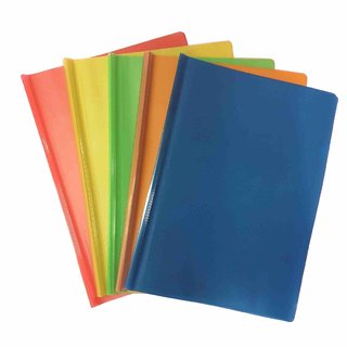 Uc collection Plastic Priyank Report Cover Stick files (Set Of 10, Multicolor)