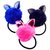 UC Collection Bunny Ears Fur Pom Pom Rubber Bands/ Ponytail Holders ( 6pcs.Random Color)