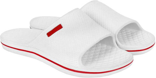 White Trendy Designed Slippers 