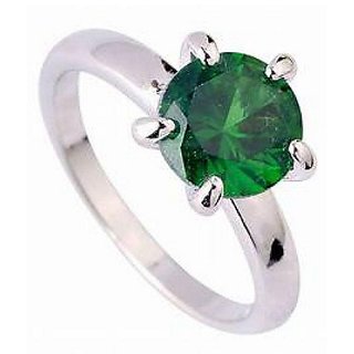                       CEYLONMINE 5.25 ratti Emerald stone ring natural & original gemstone panna silver ring for astrological purpose                                              