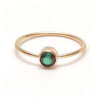                       CEYLONMINE Natural 5.25 ratti Emerald stone ring original & certified stone panna ring for unisex                                              