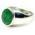 CEYLONMINE 5.25 ratti Emerald stone silver ring natural & original panna gemstone for  men & women
