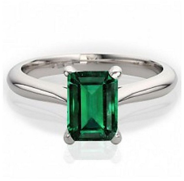 STUNNING 2.53TCW Emerald VS Diamond 18k Solid White Gold Ring Engagement  Wedding Colombian Zambian Double Halo Modern Natural Art Deco Big - Etsy  Hong Kong